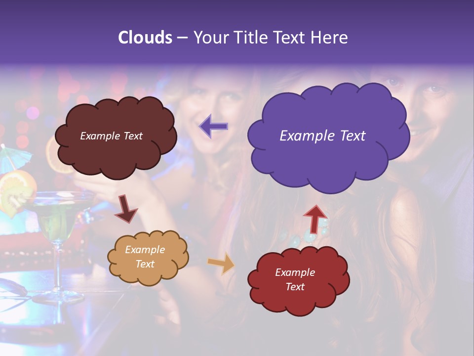Foreground Attractive Woman PowerPoint Template
