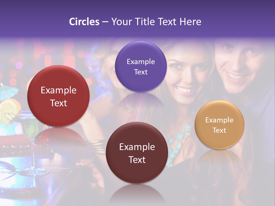 Foreground Attractive Woman PowerPoint Template