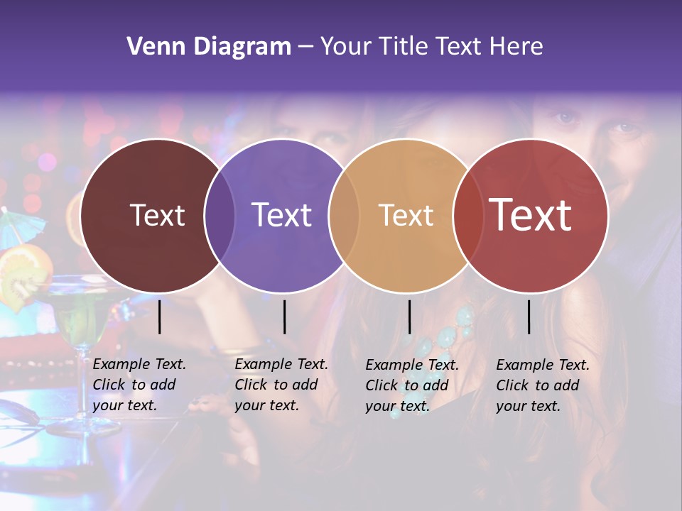 Foreground Attractive Woman PowerPoint Template