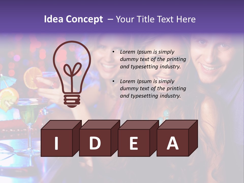 Foreground Attractive Woman PowerPoint Template