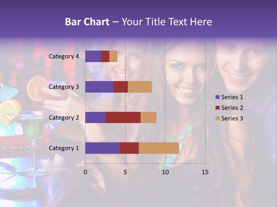 Foreground Attractive Woman PowerPoint Template