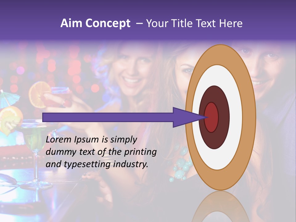 Foreground Attractive Woman PowerPoint Template