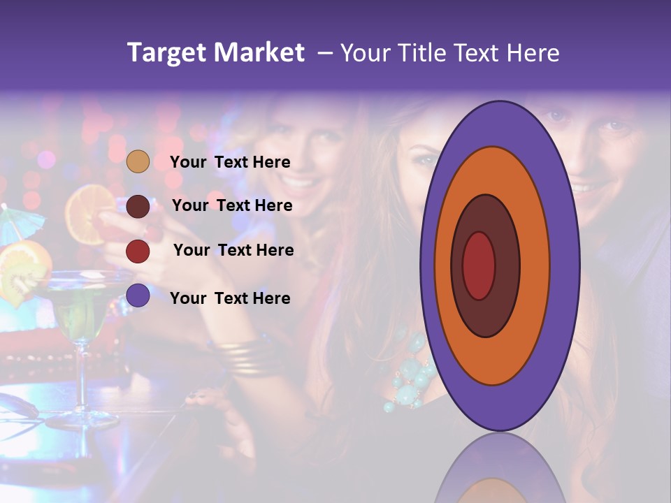 Foreground Attractive Woman PowerPoint Template