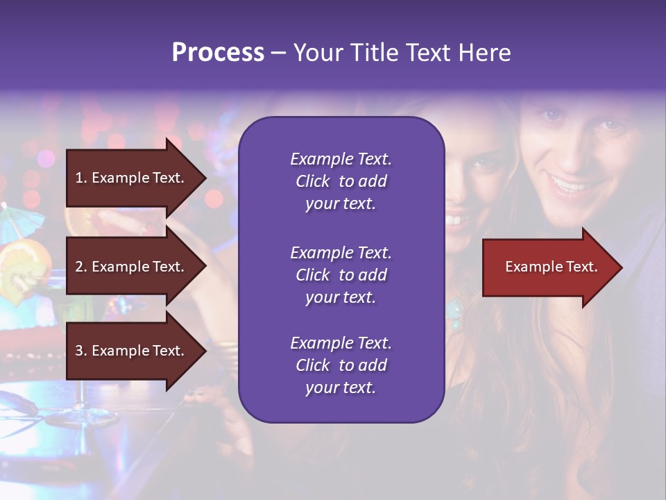 Foreground Attractive Woman PowerPoint Template