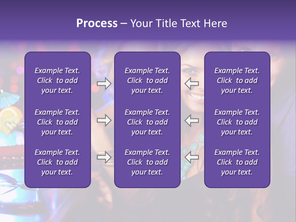 Foreground Attractive Woman PowerPoint Template