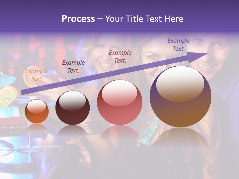 Foreground Attractive Woman PowerPoint Template