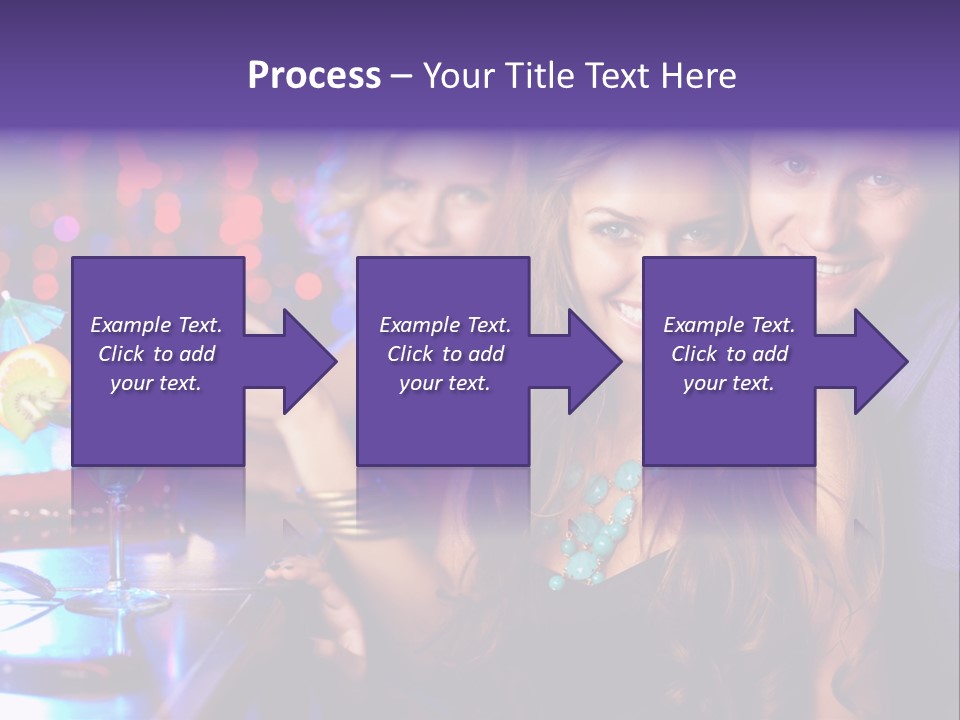Foreground Attractive Woman PowerPoint Template