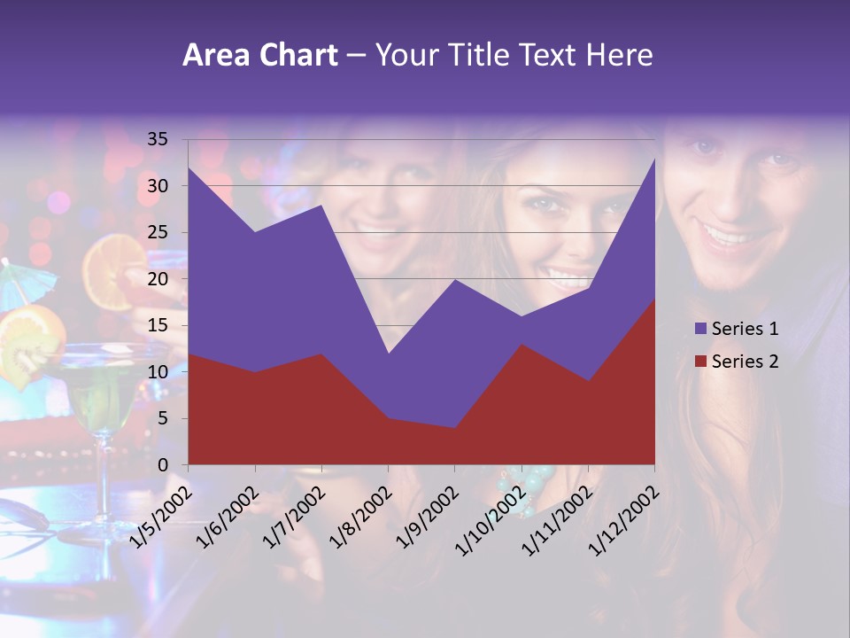 Foreground Attractive Woman PowerPoint Template