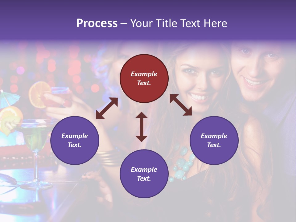 Foreground Attractive Woman PowerPoint Template