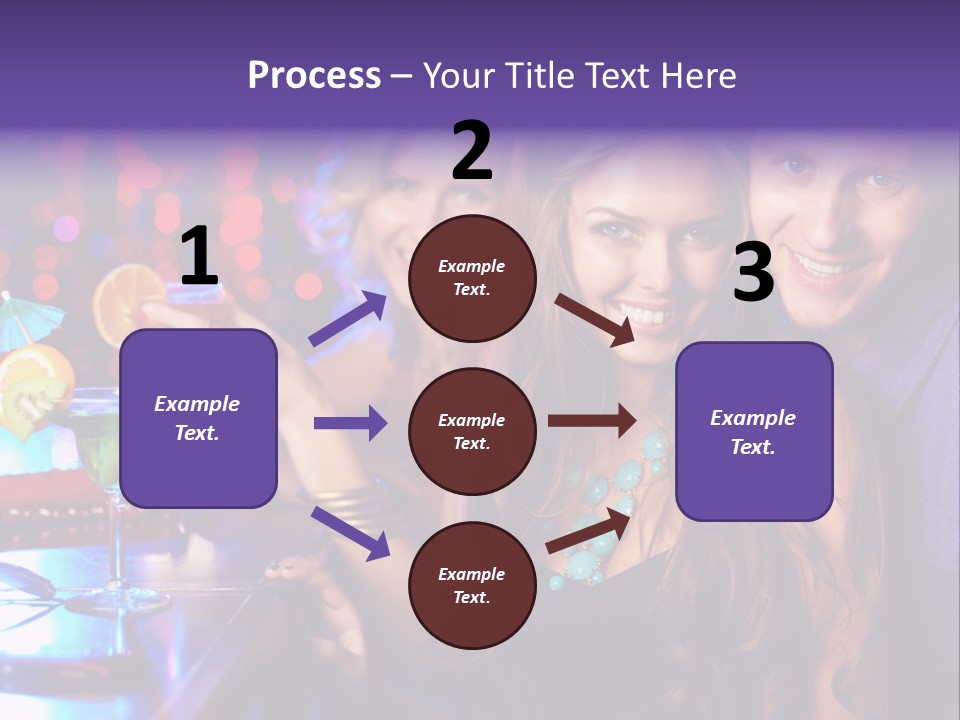 Foreground Attractive Woman PowerPoint Template