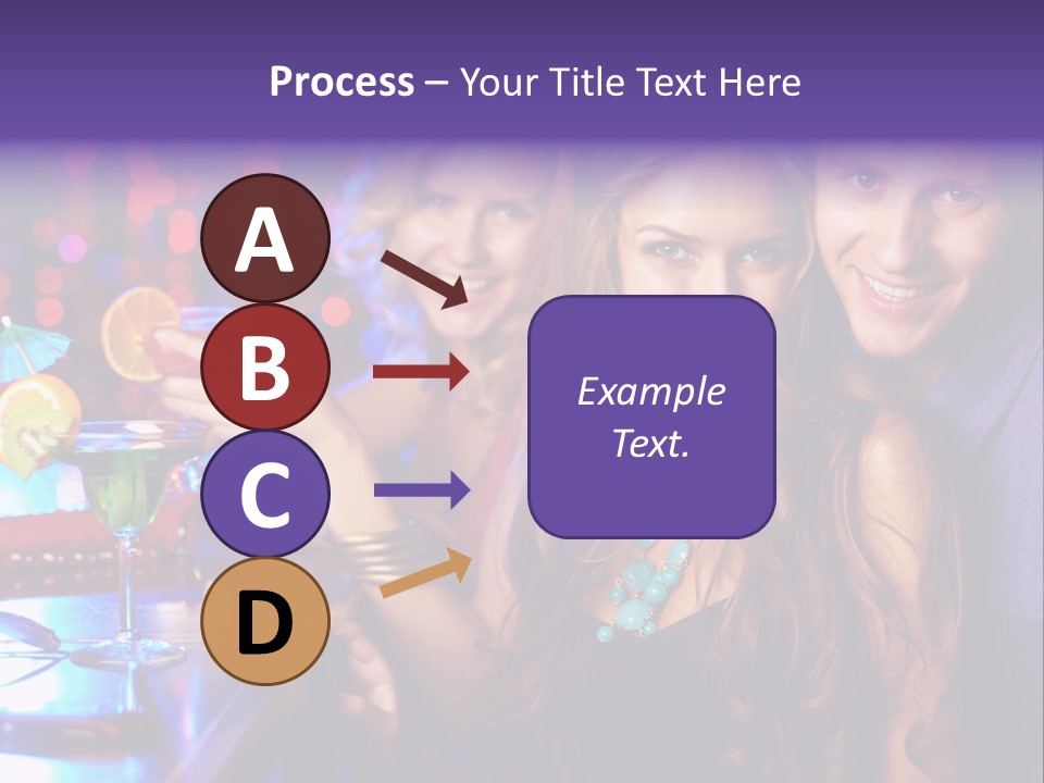 Foreground Attractive Woman PowerPoint Template