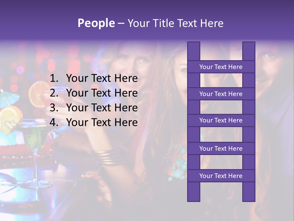 Foreground Attractive Woman PowerPoint Template