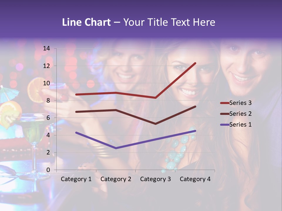 Foreground Attractive Woman PowerPoint Template