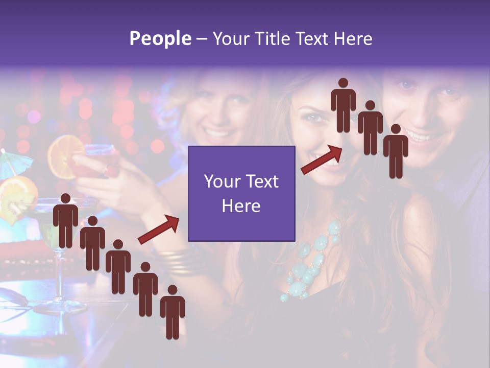 Foreground Attractive Woman PowerPoint Template