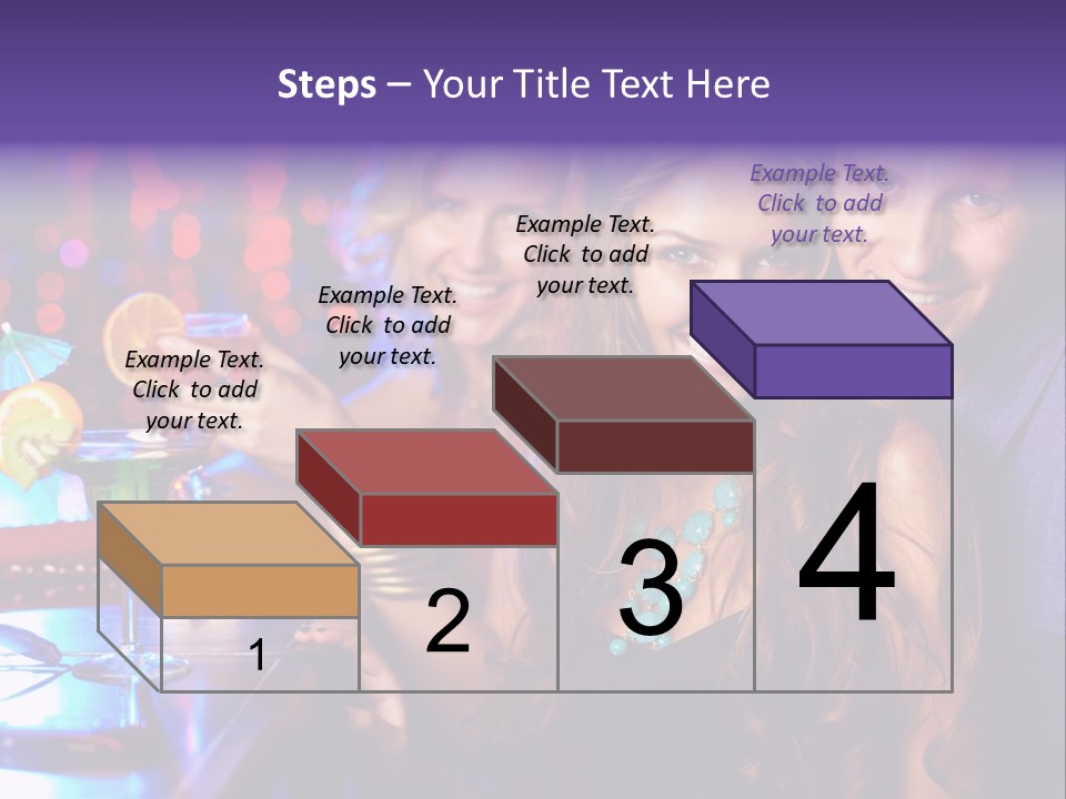 Foreground Attractive Woman PowerPoint Template