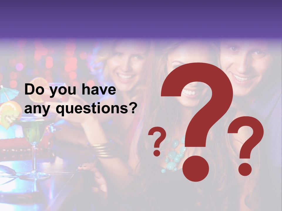 Foreground Attractive Woman PowerPoint Template