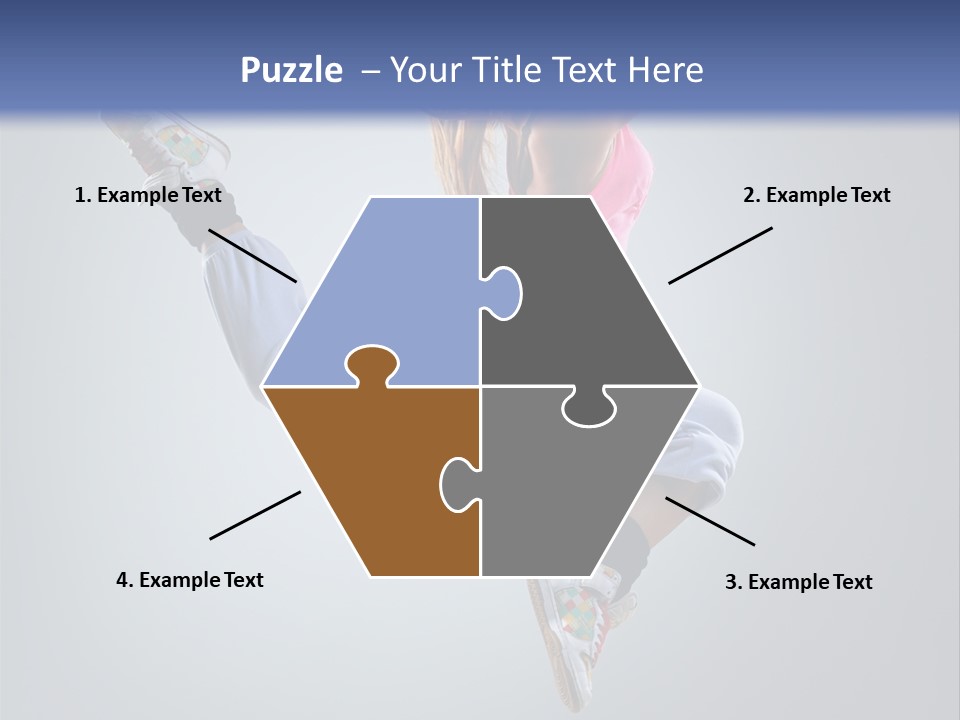 Female Aerobics One PowerPoint Template