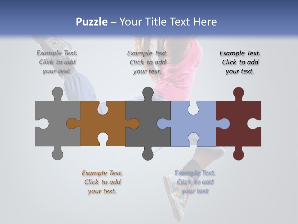 Female Aerobics One PowerPoint Template