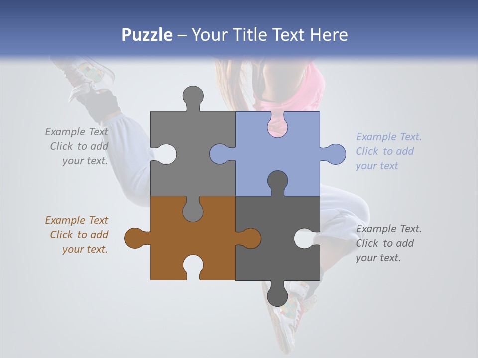 Female Aerobics One PowerPoint Template