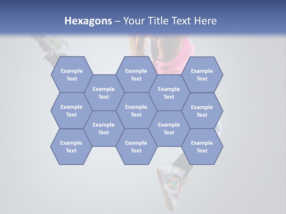 Female Aerobics One PowerPoint Template