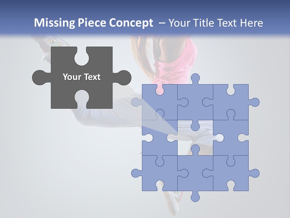 Female Aerobics One PowerPoint Template