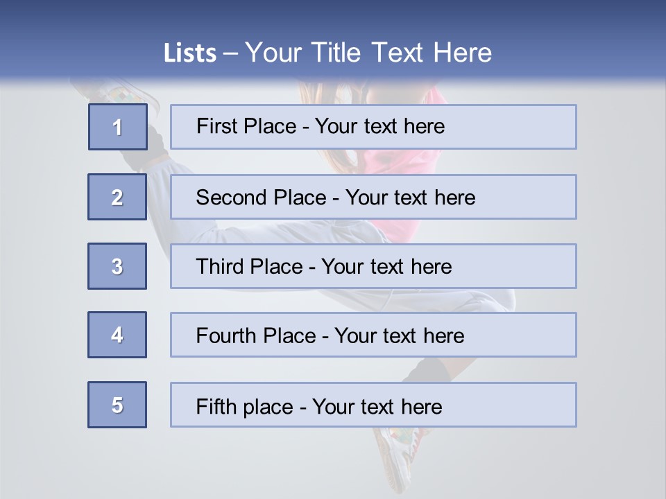 Female Aerobics One PowerPoint Template