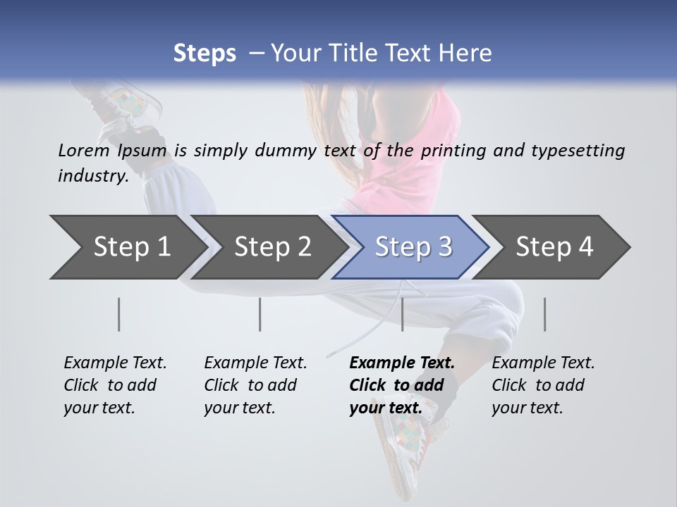 Female Aerobics One PowerPoint Template