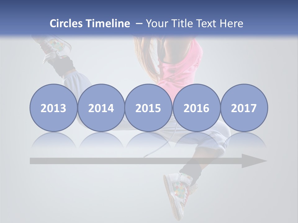 Female Aerobics One PowerPoint Template