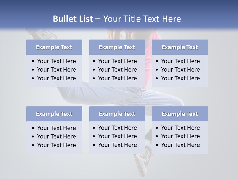 Female Aerobics One PowerPoint Template