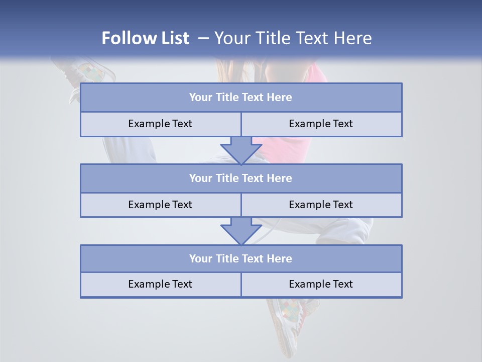 Female Aerobics One PowerPoint Template