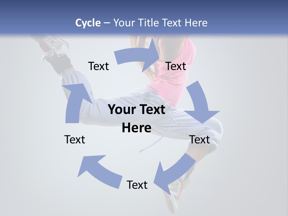 Female Aerobics One PowerPoint Template