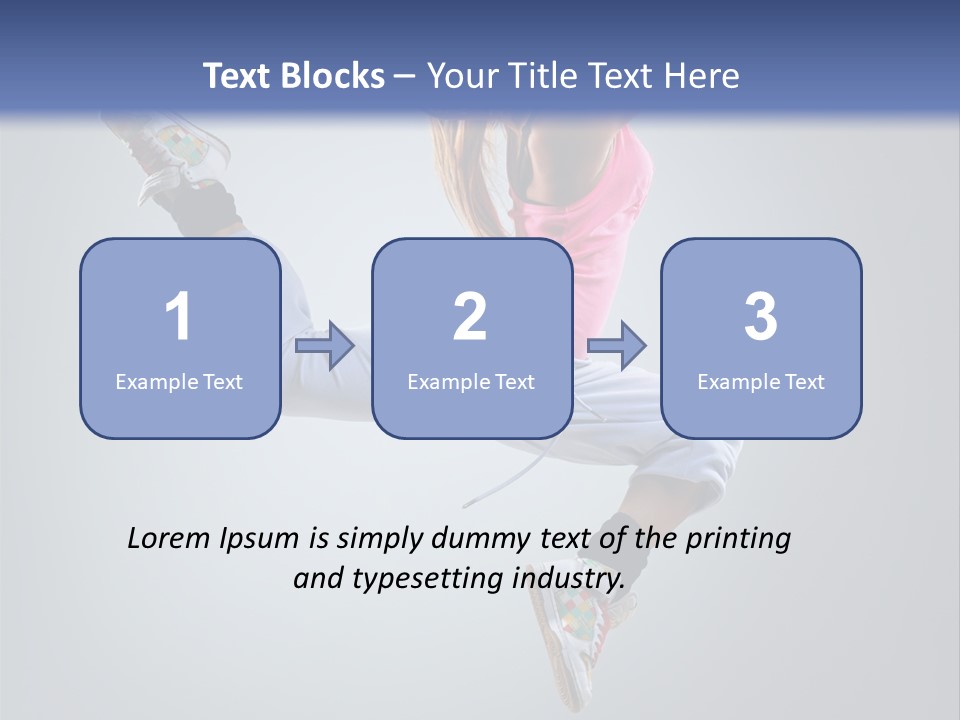 Female Aerobics One PowerPoint Template