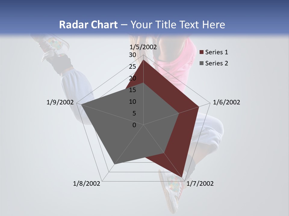 Female Aerobics One PowerPoint Template