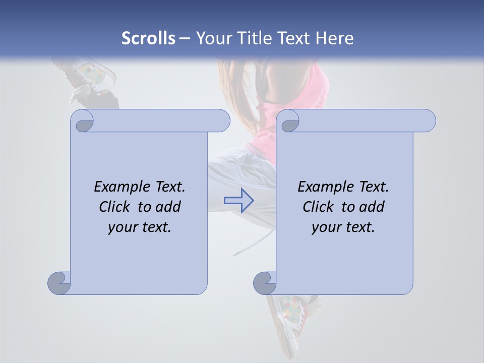 Female Aerobics One PowerPoint Template