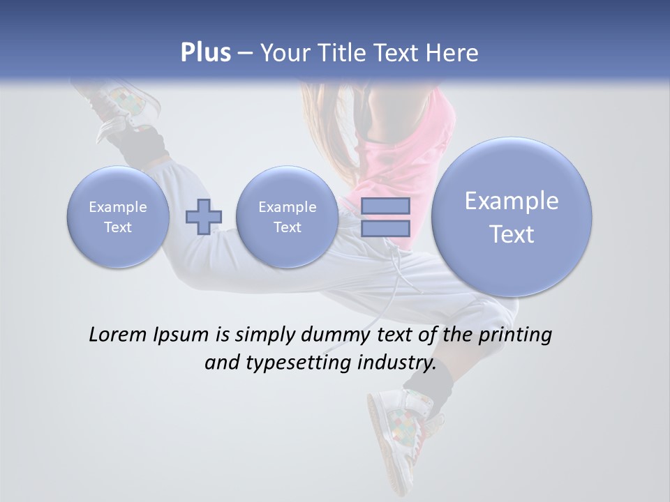 Female Aerobics One PowerPoint Template