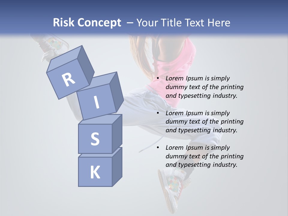 Female Aerobics One PowerPoint Template