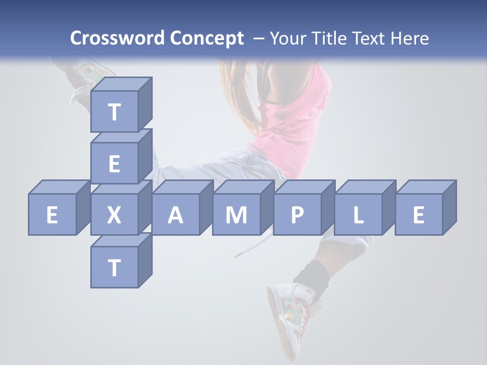 Female Aerobics One PowerPoint Template