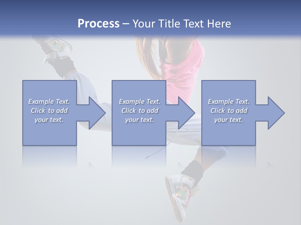 Female Aerobics One PowerPoint Template