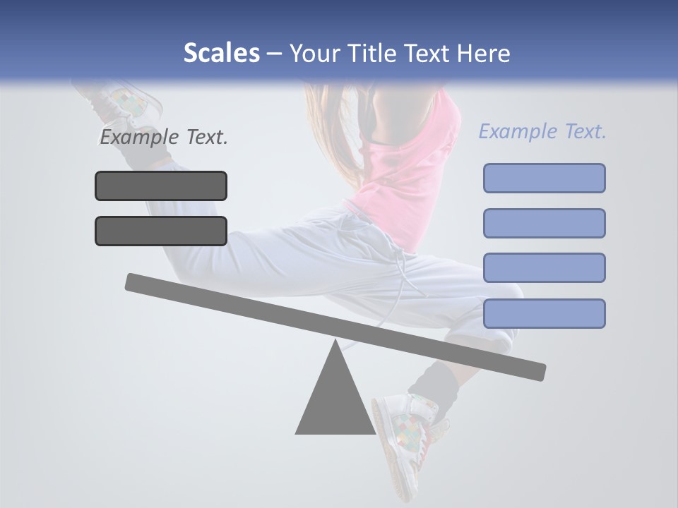 Female Aerobics One PowerPoint Template