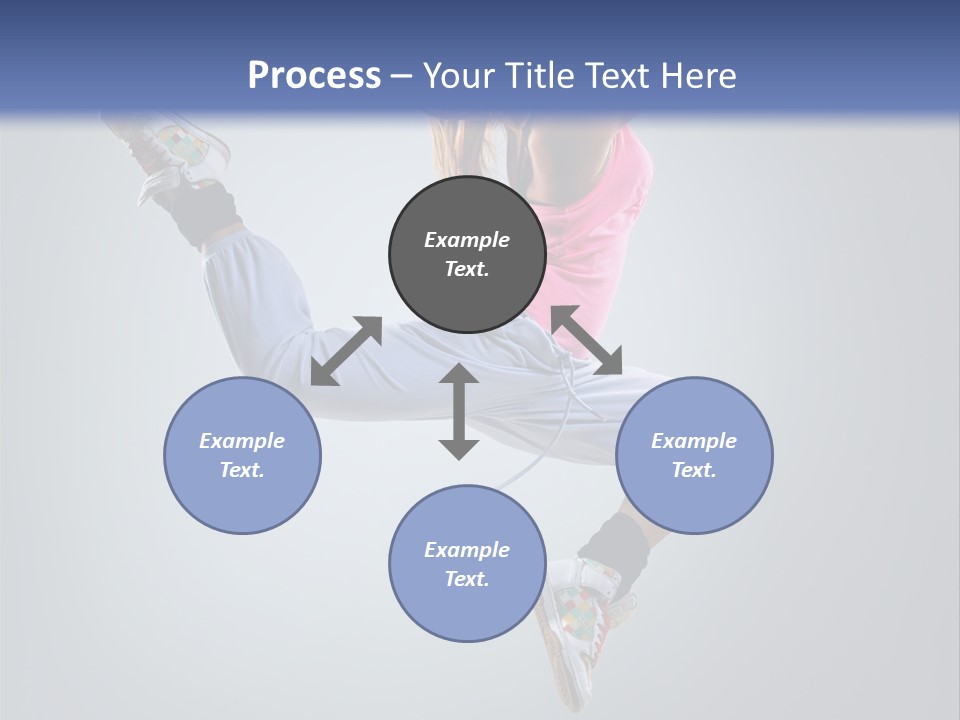 Female Aerobics One PowerPoint Template