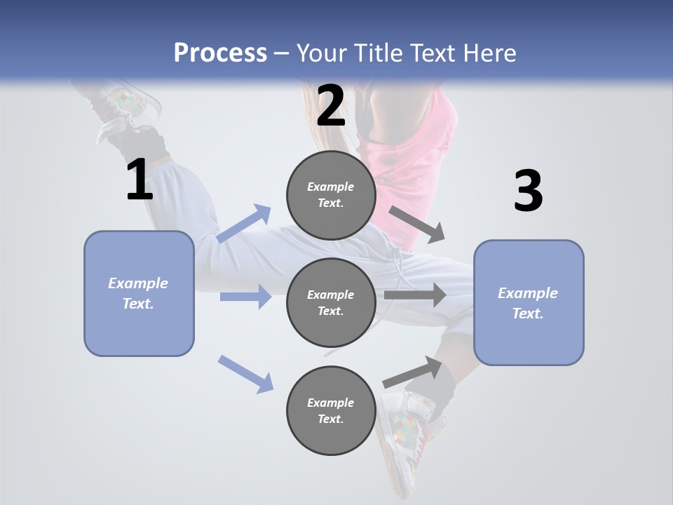 Female Aerobics One PowerPoint Template