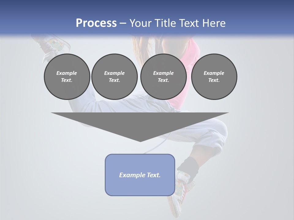 Female Aerobics One PowerPoint Template