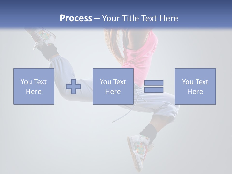 Female Aerobics One PowerPoint Template