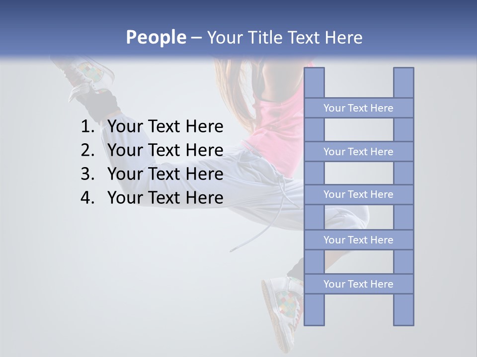 Female Aerobics One PowerPoint Template