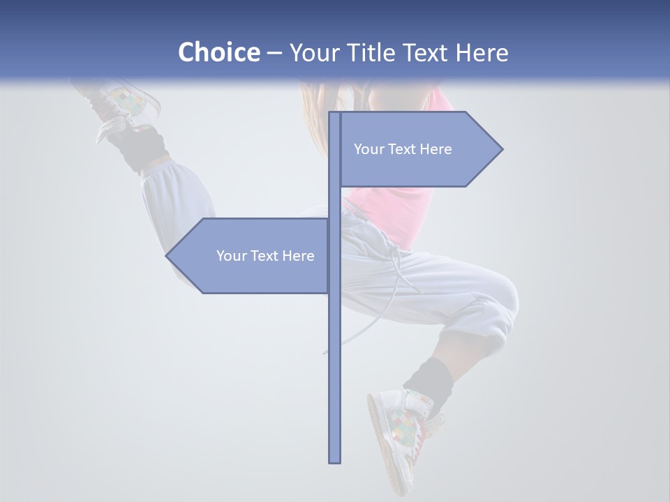 Female Aerobics One PowerPoint Template