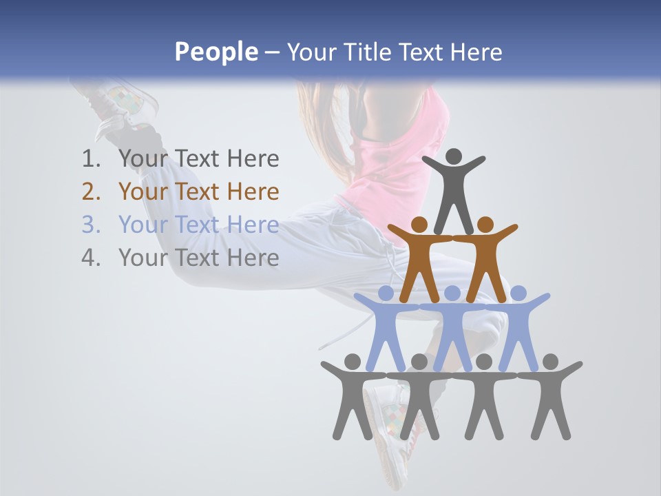 Female Aerobics One PowerPoint Template