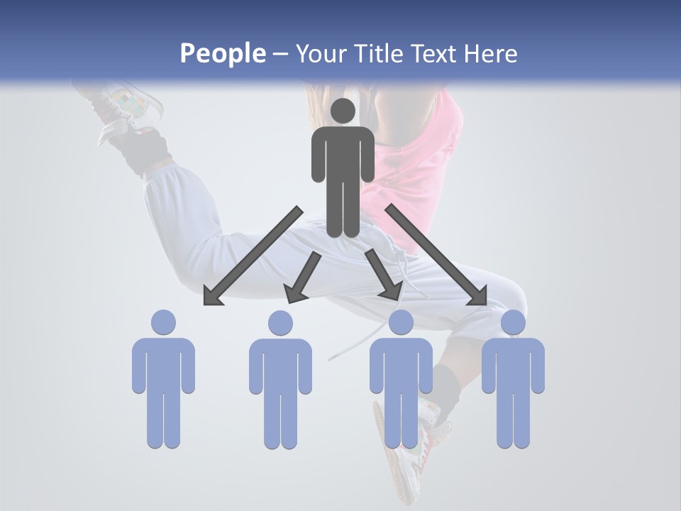 Female Aerobics One PowerPoint Template