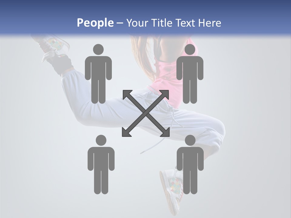 Female Aerobics One PowerPoint Template