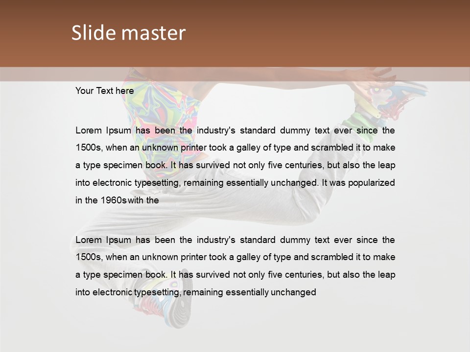 Smile Happy Jump PowerPoint Template