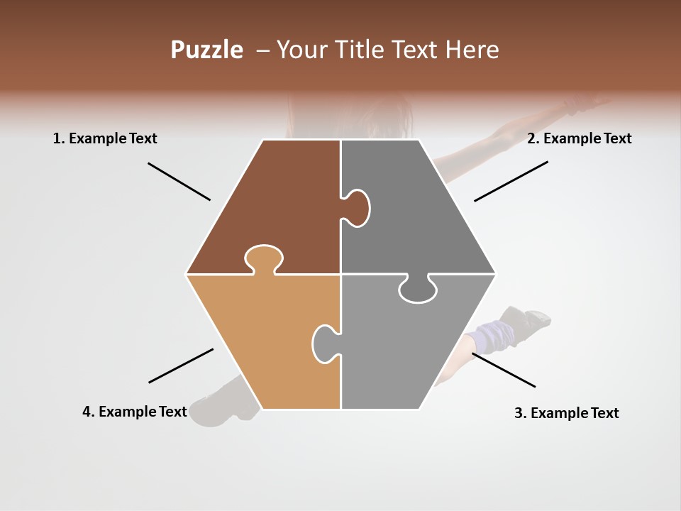 Sporty Posing Young PowerPoint Template